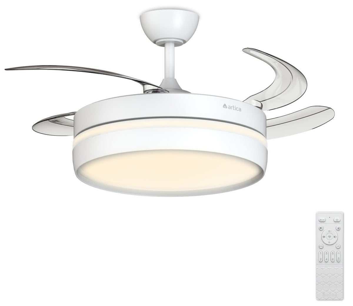 VENTILADOR TECHO RET ARTICA AVTECHR72B BCO 72W