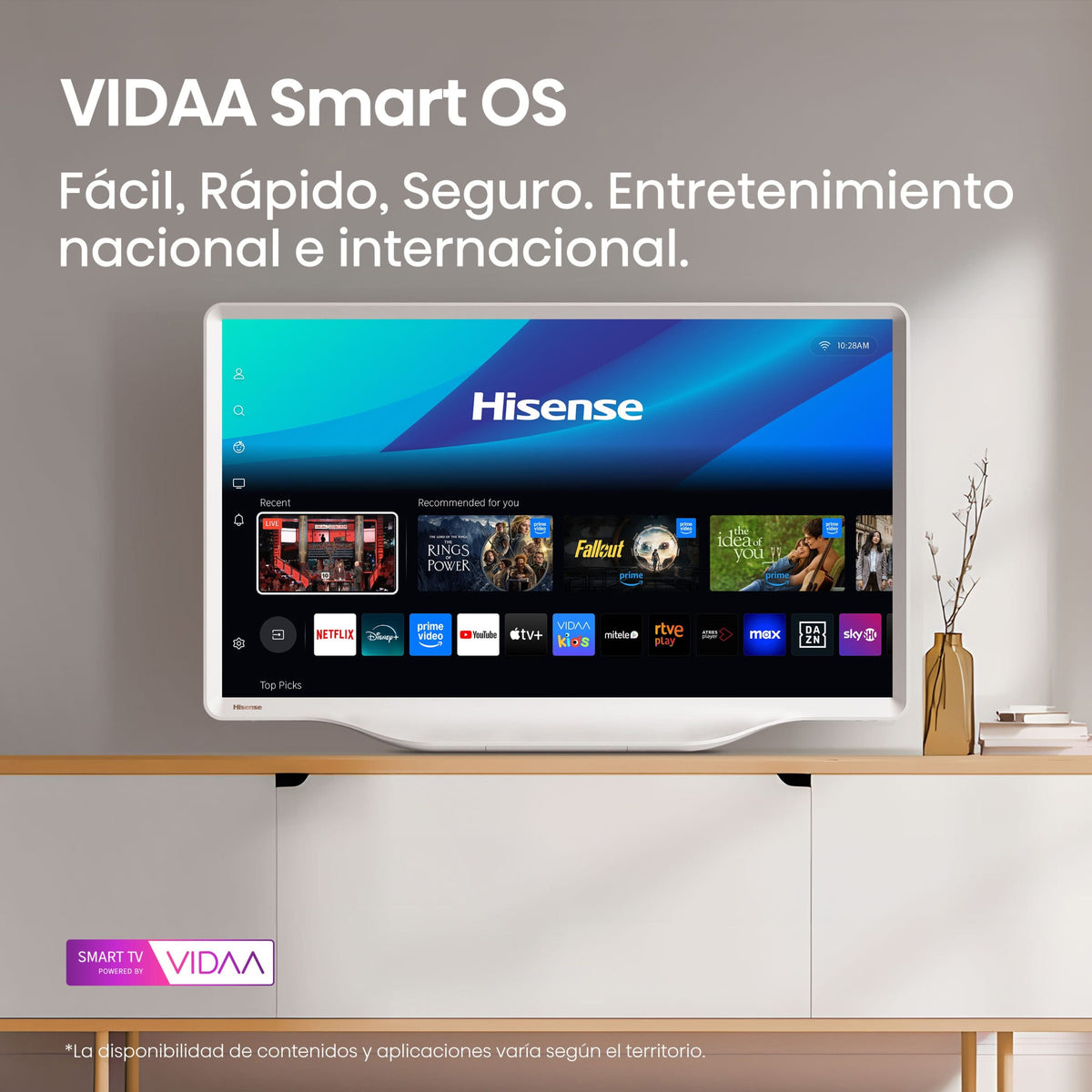 TV HISENSE 32" 32S5Q FHD QLED SMART TV DECO