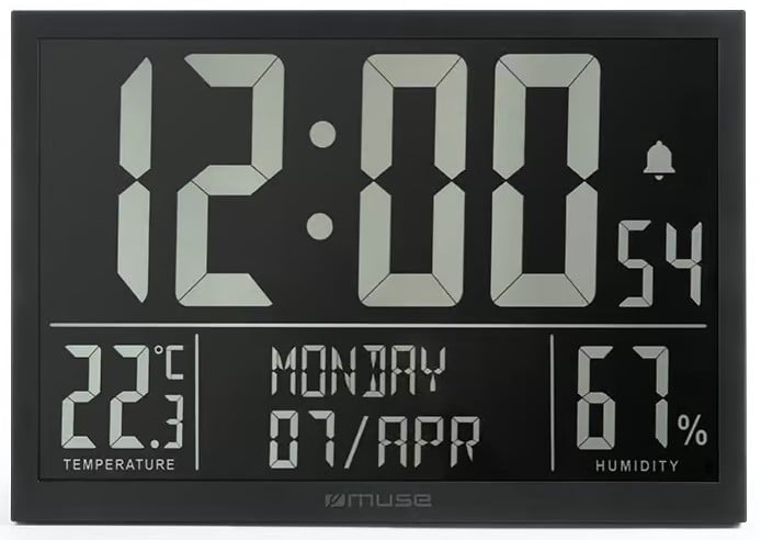 REL. DESPERTADOR MUSE M-160 WMC NEGRO