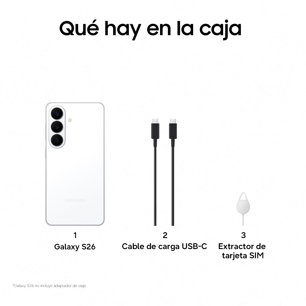SMARTPHONE SAMSUNG S26 12/256 6,3" WHITE