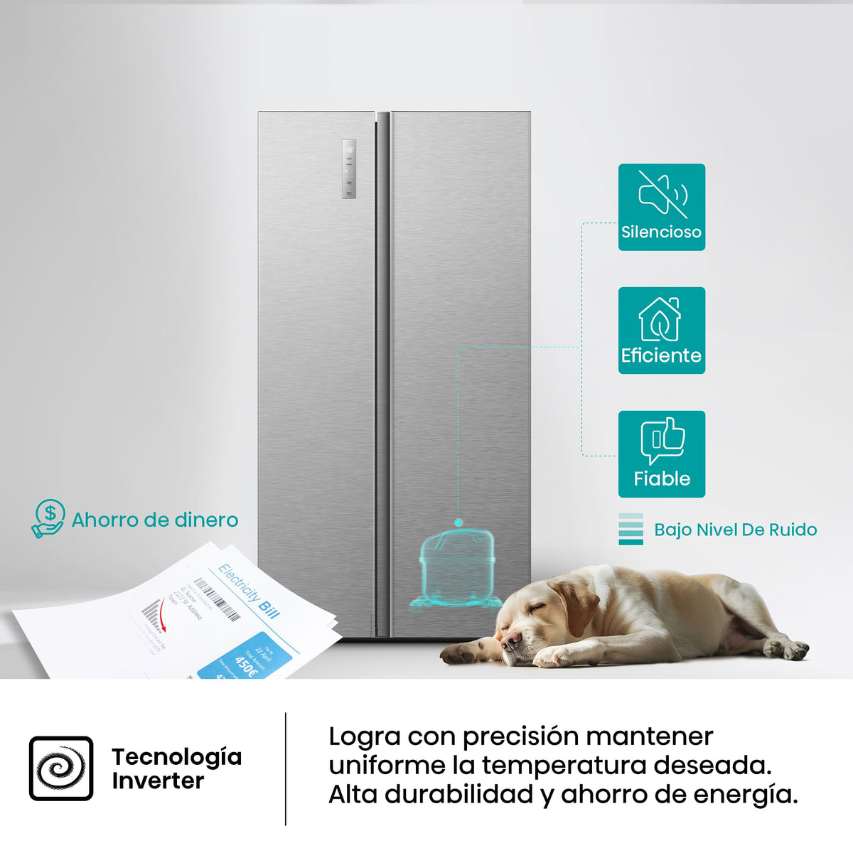 Hisense RS3P558NEIC – tecnología Multi-Air Flow
