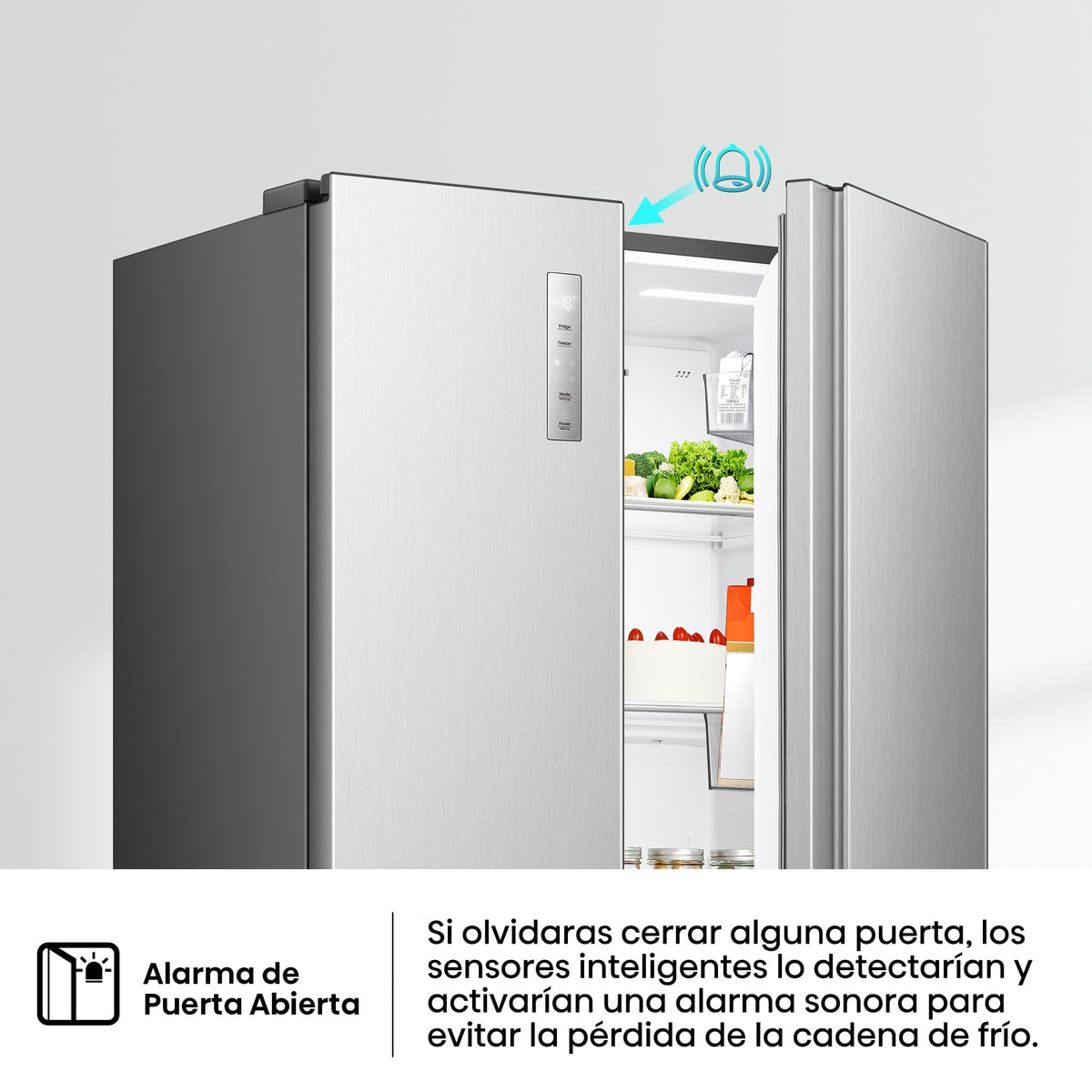 Hisense RS3P558NEIC – función congelación rápida