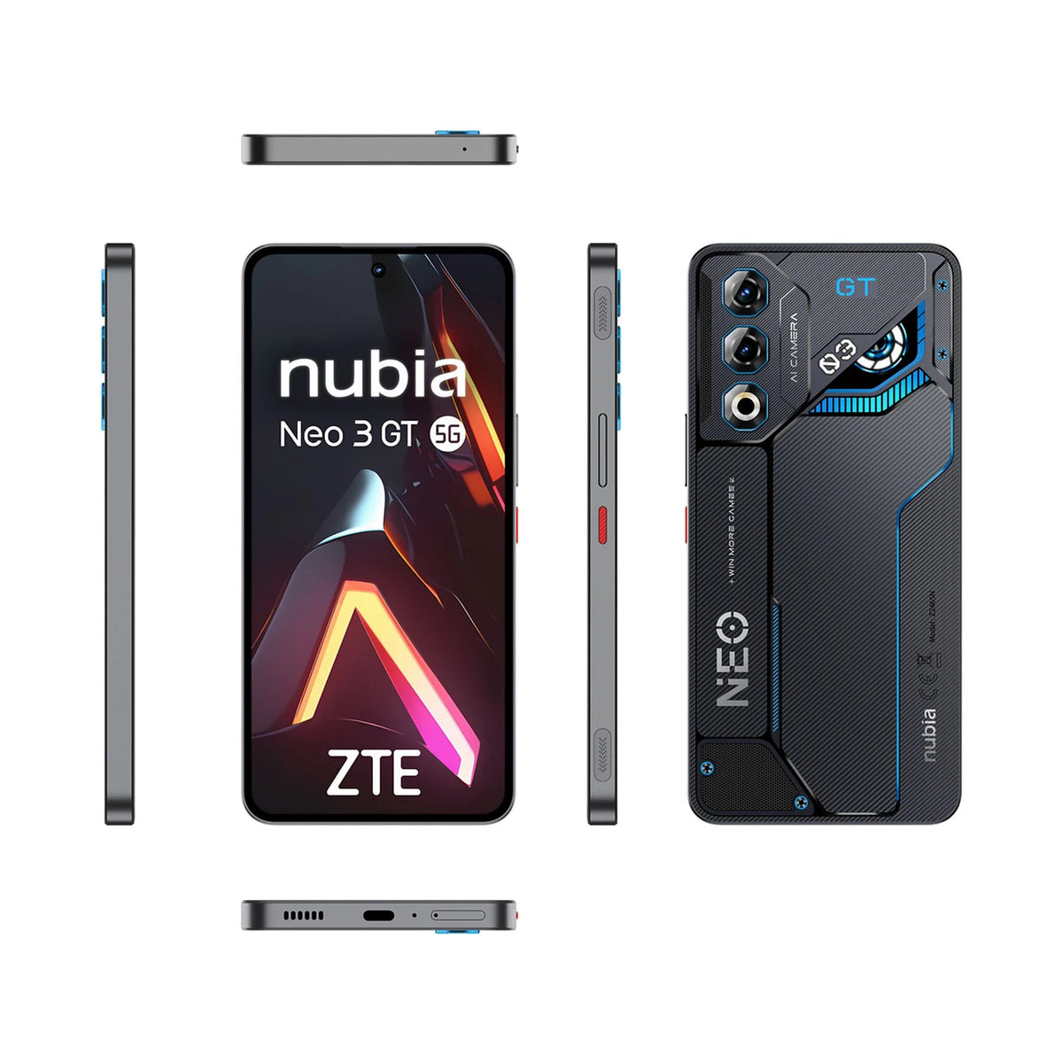 SMARTPHONE ZTE NUBIA NEO 3 GT 5G 12/256 6,8" GRAY