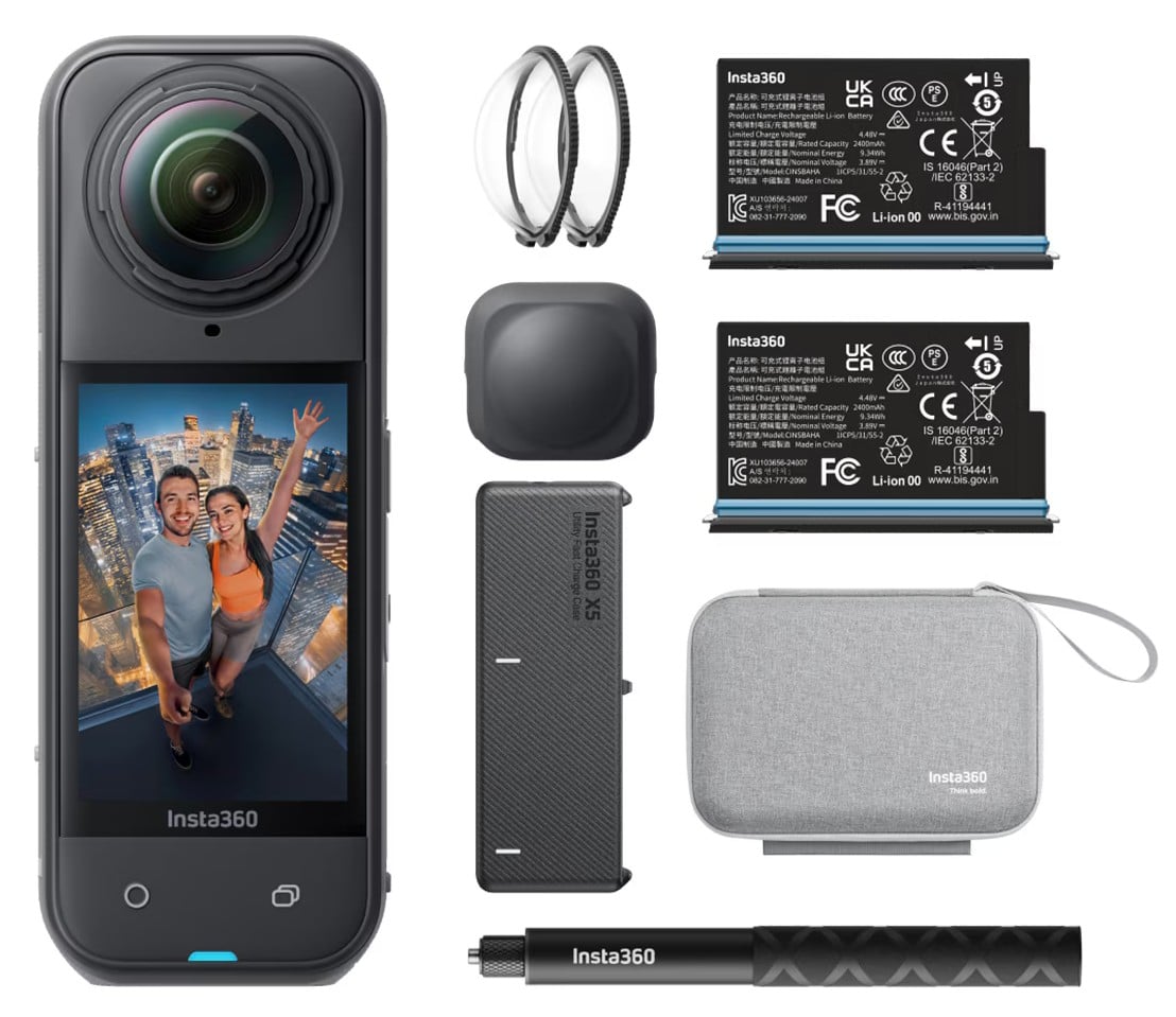 CAMARA DEPORTIVA INSTA360 X5 + ACCESORIOS