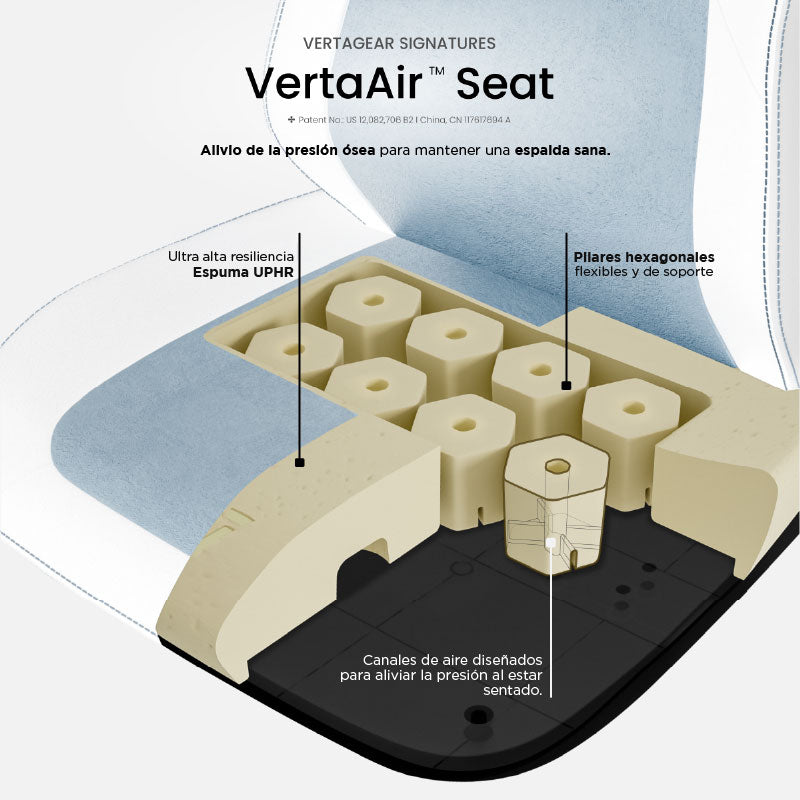 SILLA GAMING VERTAGEAR SL1800 BLACK /BABY BLUE ED