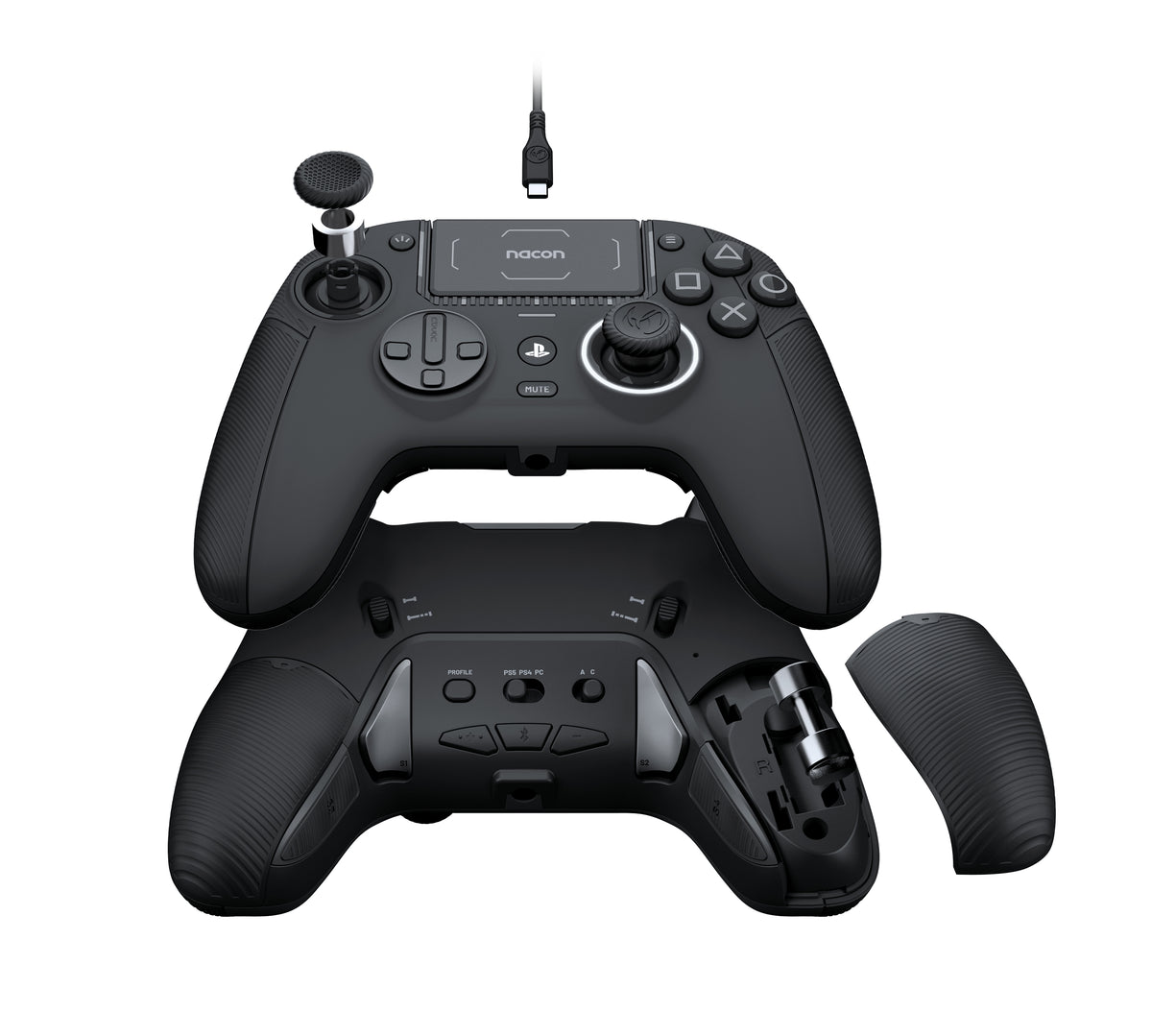 MANDO NACON REVOLUTION PS5 CON LICENCIA NEGRO