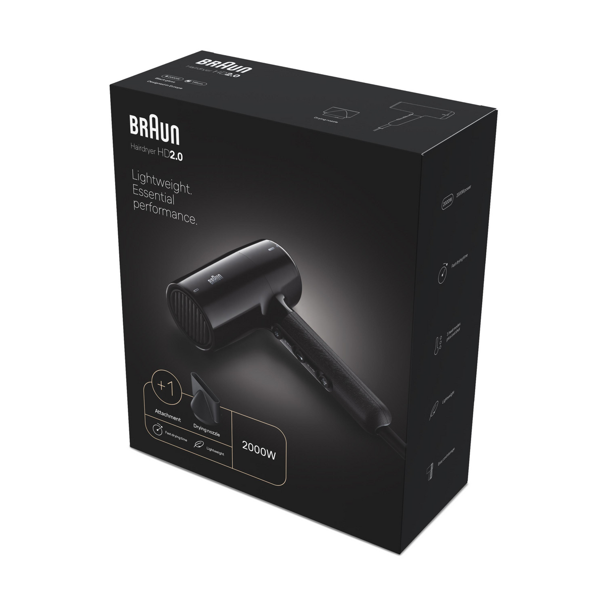 SECADOR BRAUN BRHD200E 2000W DC