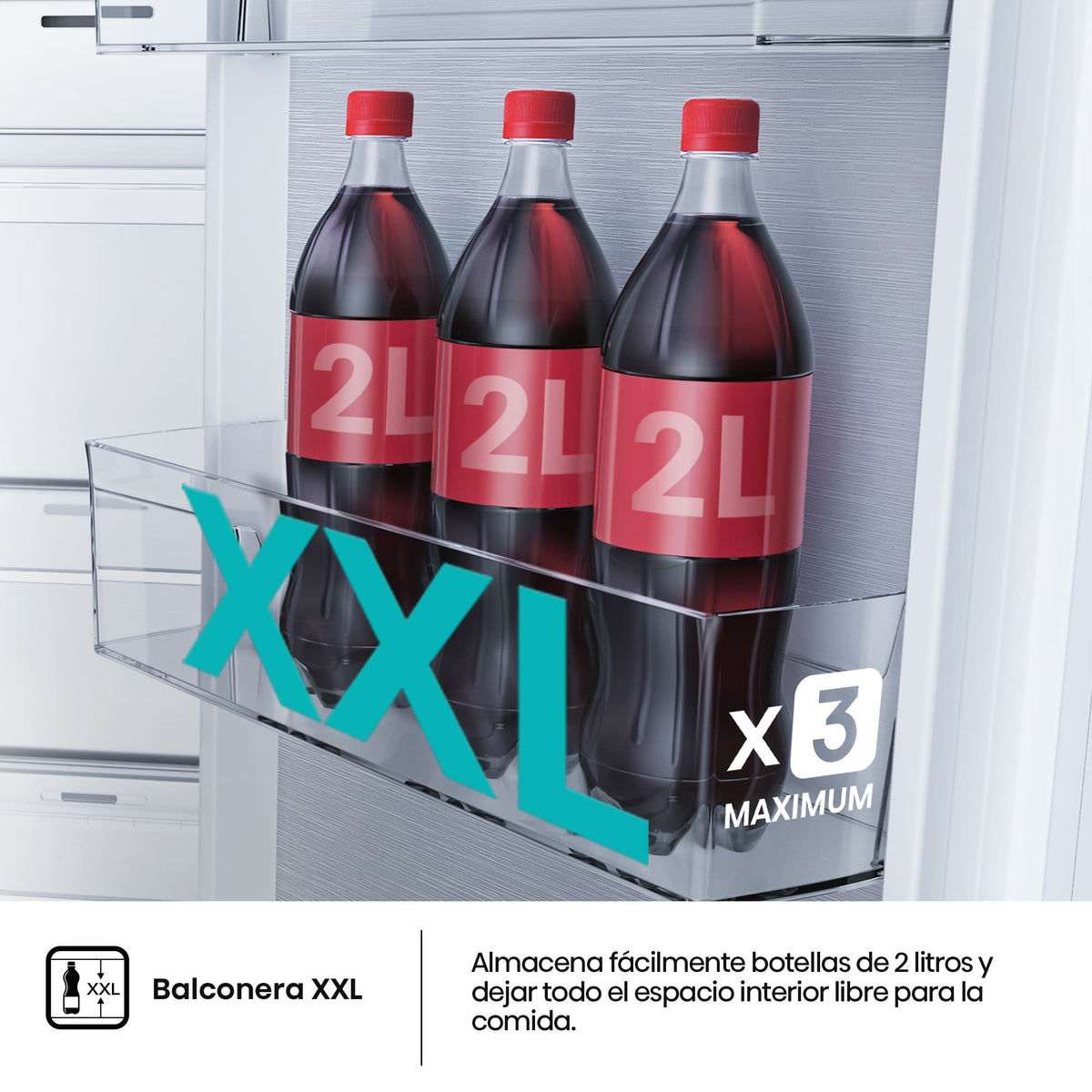 Vista adicional del frigorífico combi integrable Hisense RB3B370SAWD1, imagen 10 de la galería