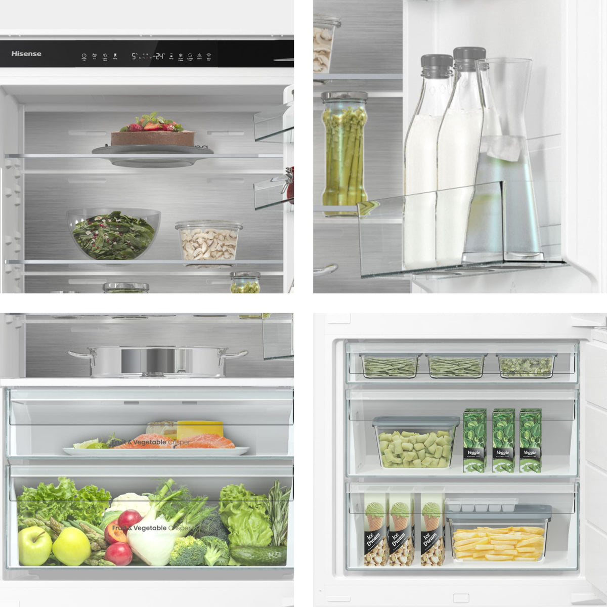 Vista adicional del frigorífico combi integrable Hisense RB3B370SAWD1, imagen 12 de la galería