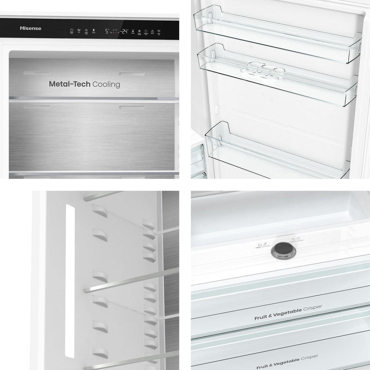 Vista adicional del frigorífico combi integrable Hisense RB3B370SAWD1, imagen 13 de la galería