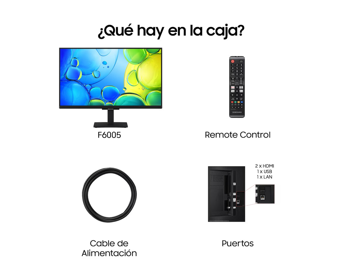TV SAMSUNG 27" TU27F6005F FHD SMART TV BT