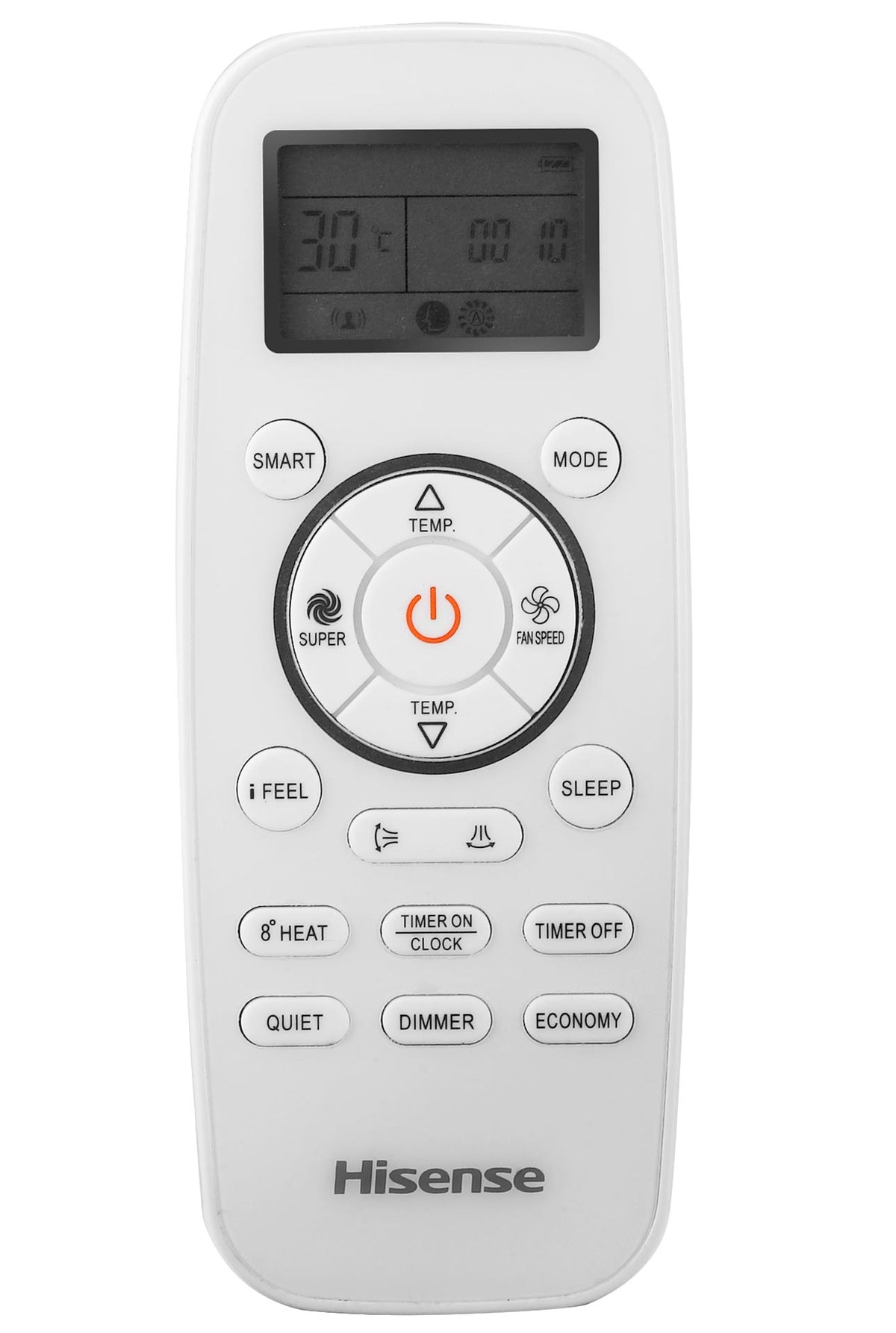 Mando a distancia del aire acondicionado Hisense Brissa CA25YR03B