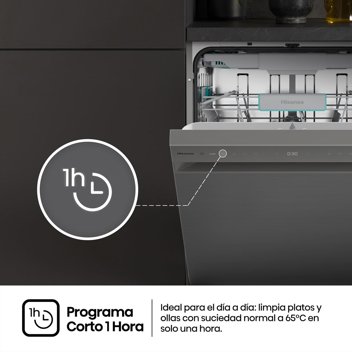 LVJ. HISENSE HS663A90XUK 7P 3ªB 44DB DSP INOX