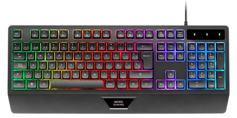 TECLADO MECANICO GAMING MARS GAMING MK124ES NEGRO