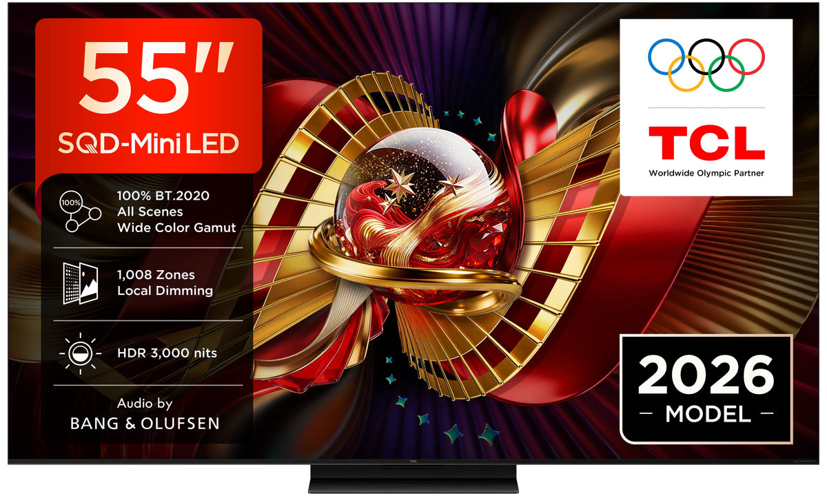 TV TCL 55" 55C8L UHD SQDMINILED GOOGLETV 144HZ B&O