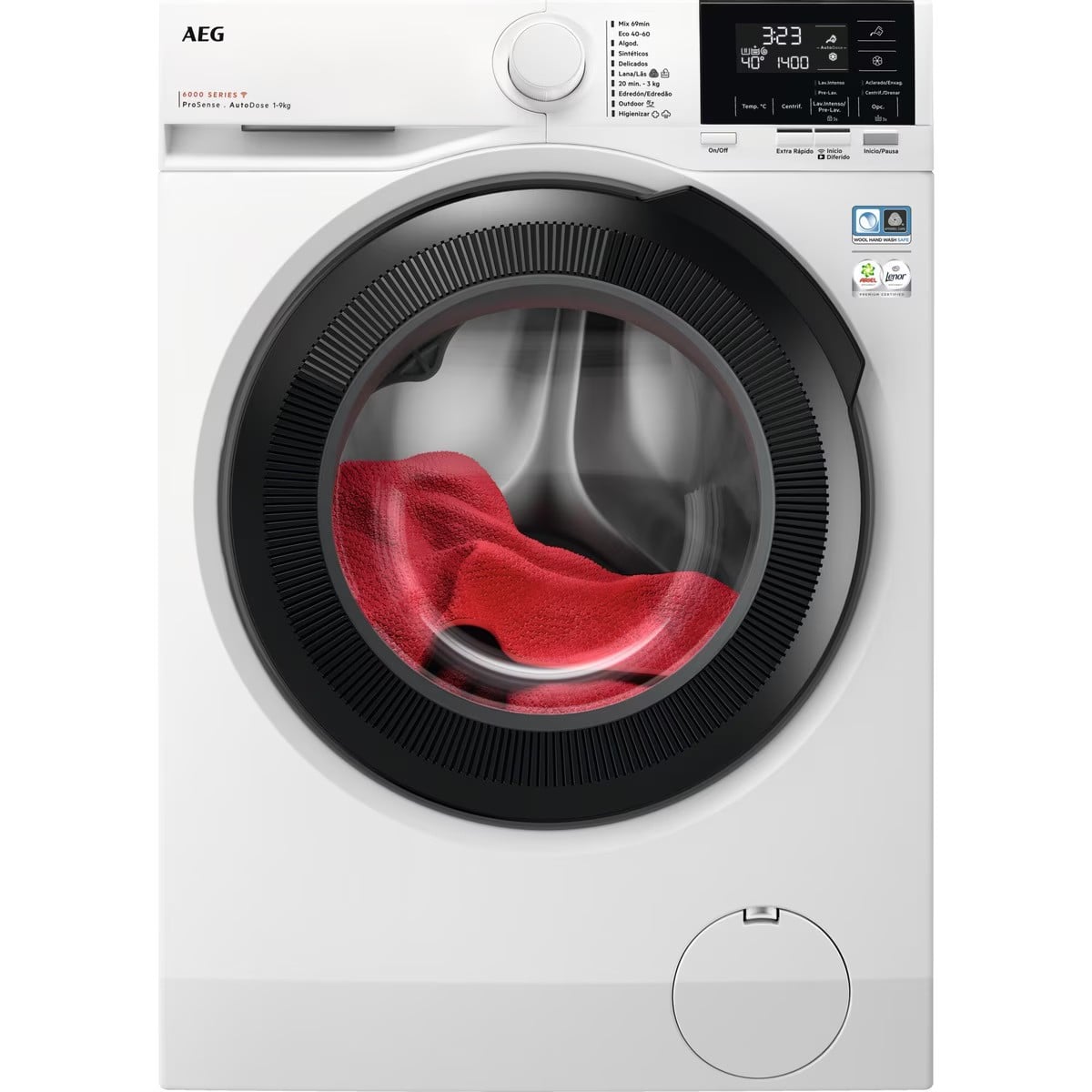Lavadora AEG LFR6194O4Q 9 kg 1400 rpm AutoDose - vista principal