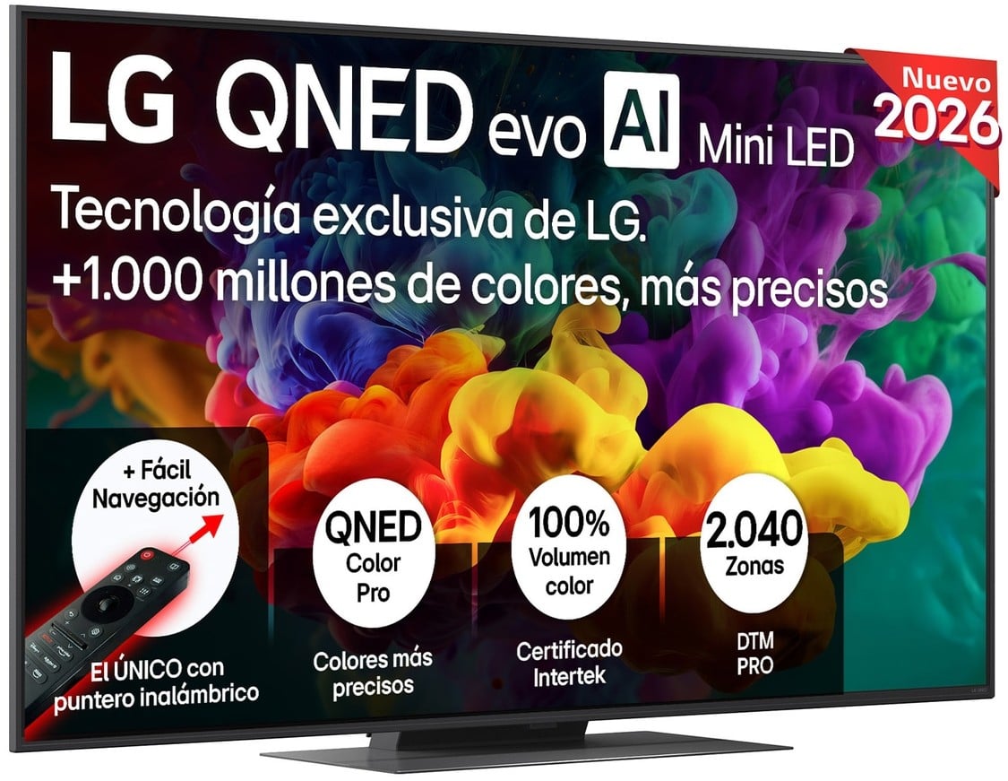 TV LG 55" 55QNED86B6B UHD QNED EVO MINILED A8 144H