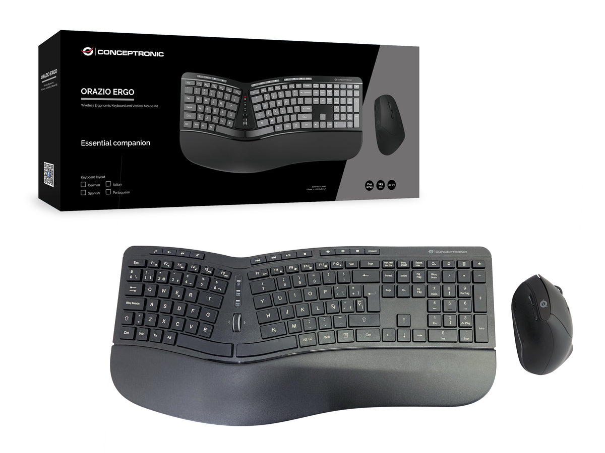 COMBO CONCEPTRONIC TECLADO WIRELESS +RATON ERGONI