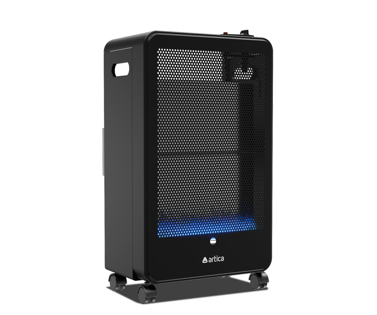ESTUFA GAS ARTICA AEA3800N LLAMA AZUL 3800W NEGRO