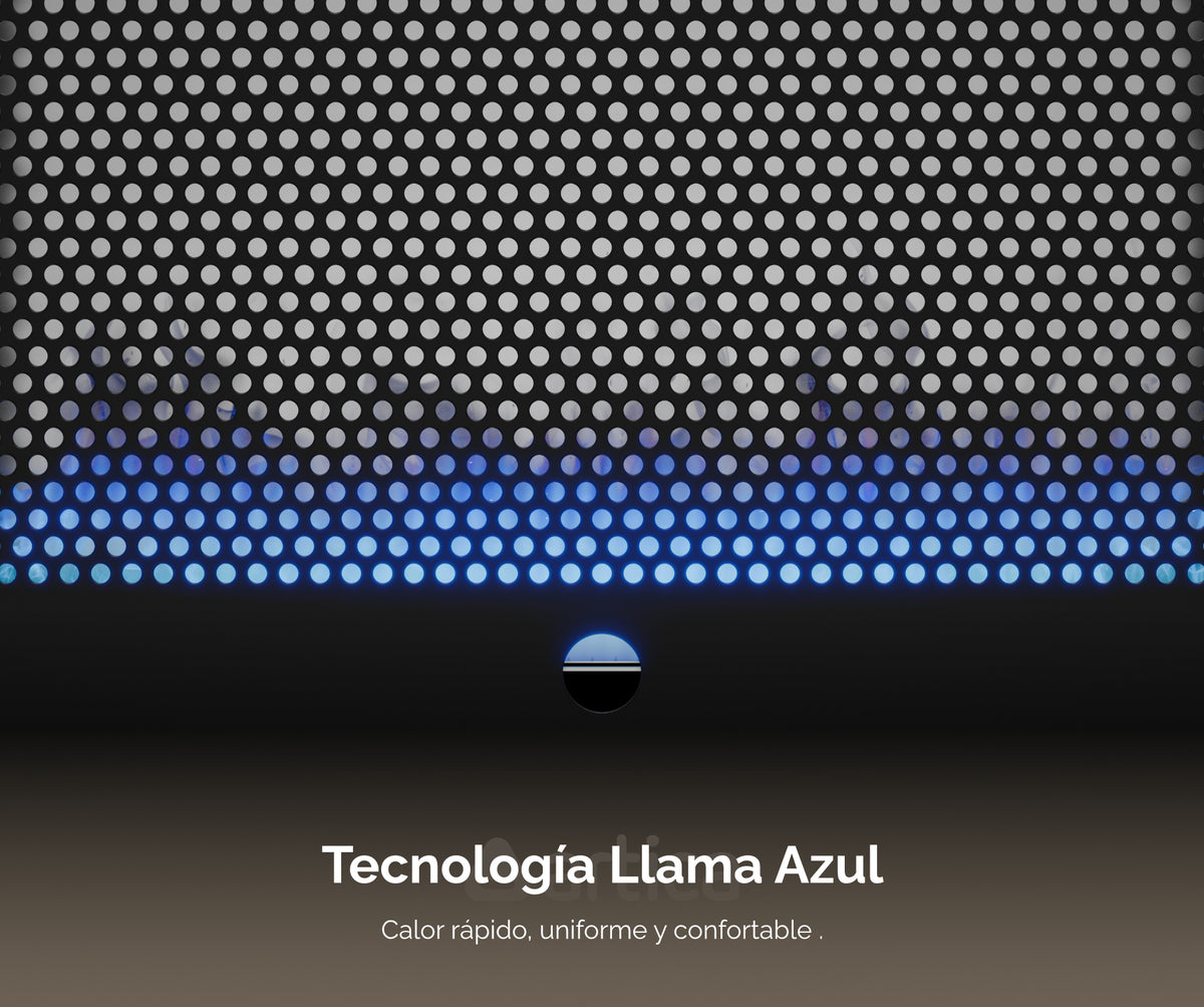 ESTUFA GAS ARTICA AEA3800N LLAMA AZUL 3800W NEGRO