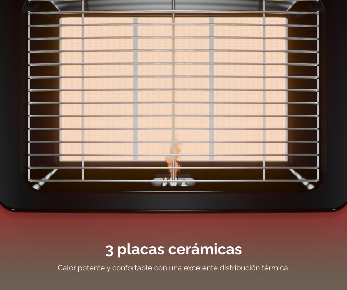 ESTUFA GAS ARTICA AEI4200BR INFRAR 4200W BURDEOS