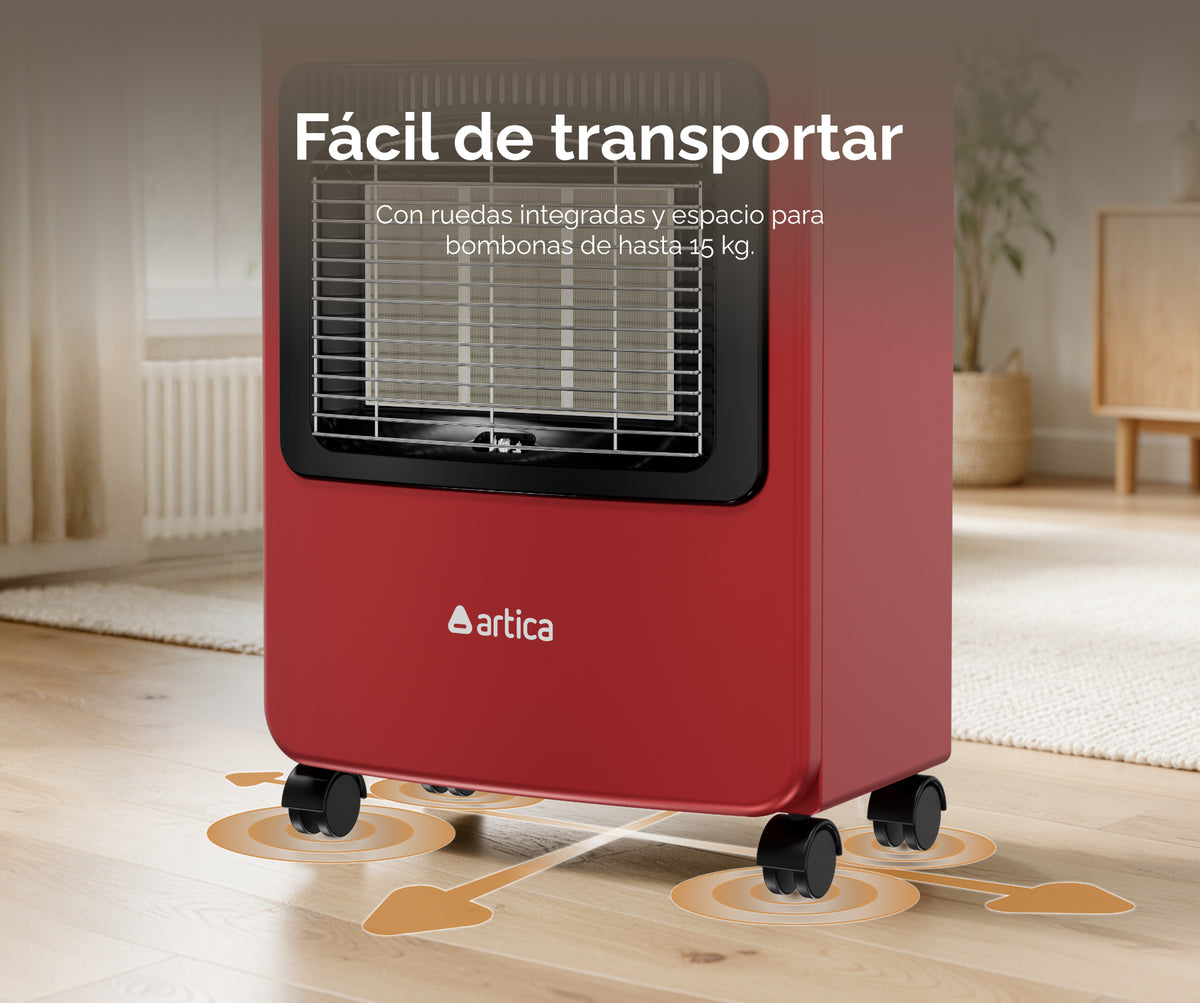 ESTUFA GAS ARTICA AEI4200BR INFRAR 4200W BURDEOS