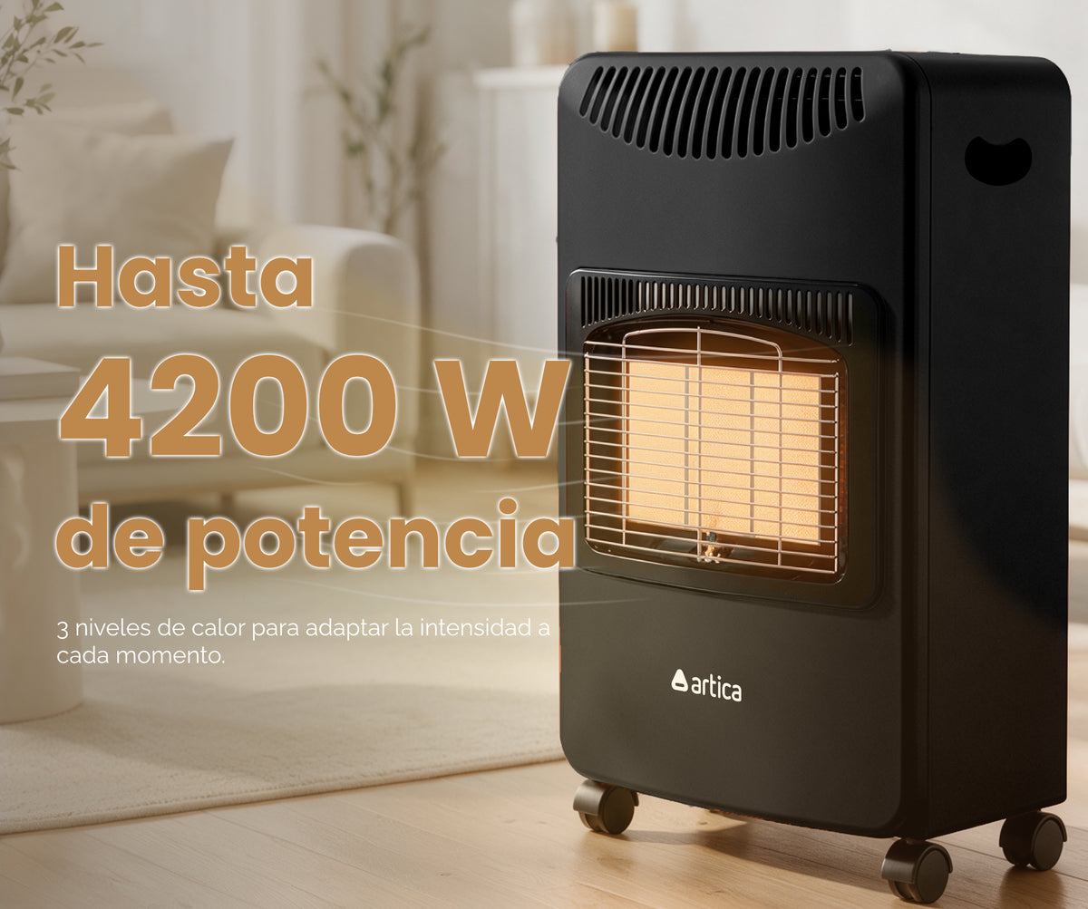 ESTUFA GAS ARTICA AEI4200N INFRARROJOS 4200W NEGRO