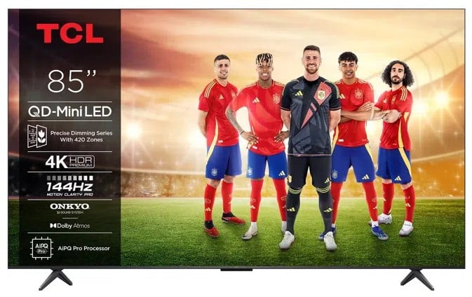 TV TCL 85" 85C6K PRO UHD MINILED GOOGLETV 144HZ