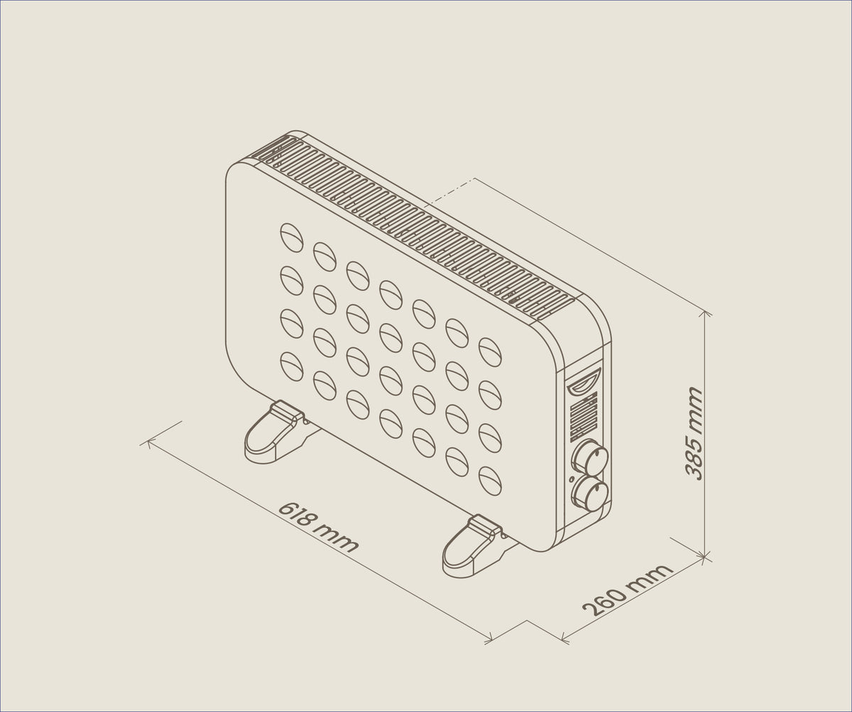 CONVECTOR ARTICA ACCV2000B 2000W BLANCO TURBO