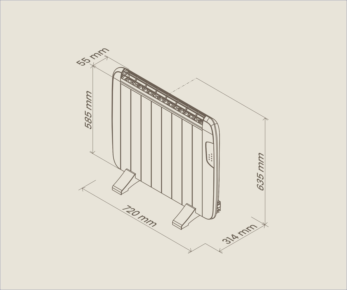 EMISOR SECO ARTICA AETS1200 1200W LCD WIFI