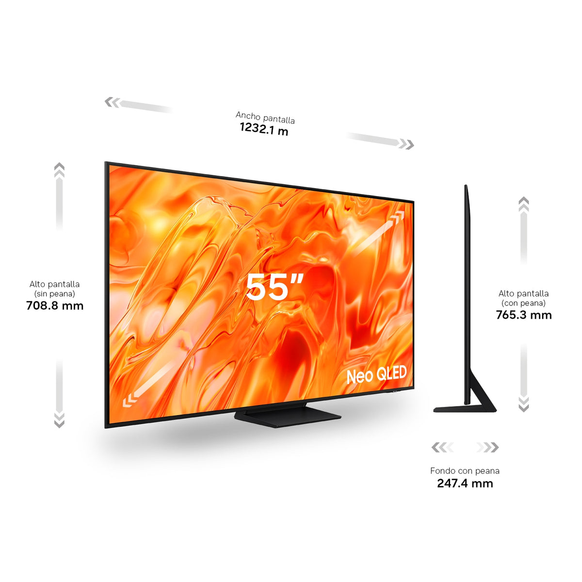 TV SAMSUNG 55" TQ55QN73H UHD NEOQLED SMARTTV 120HZ
