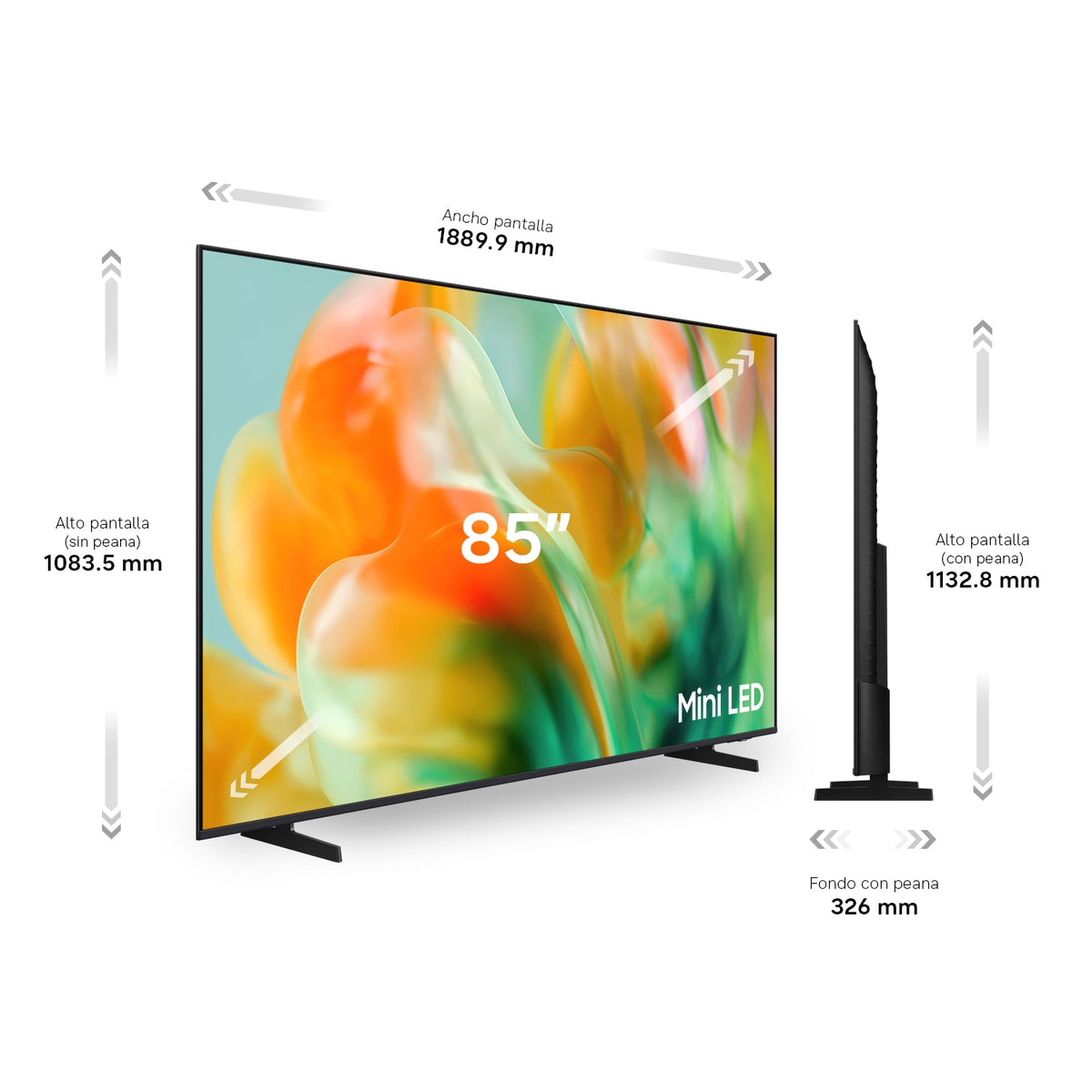 TV SAMSUNG 85" TU85M80H UHD MINILED SMARTTV 240HZ