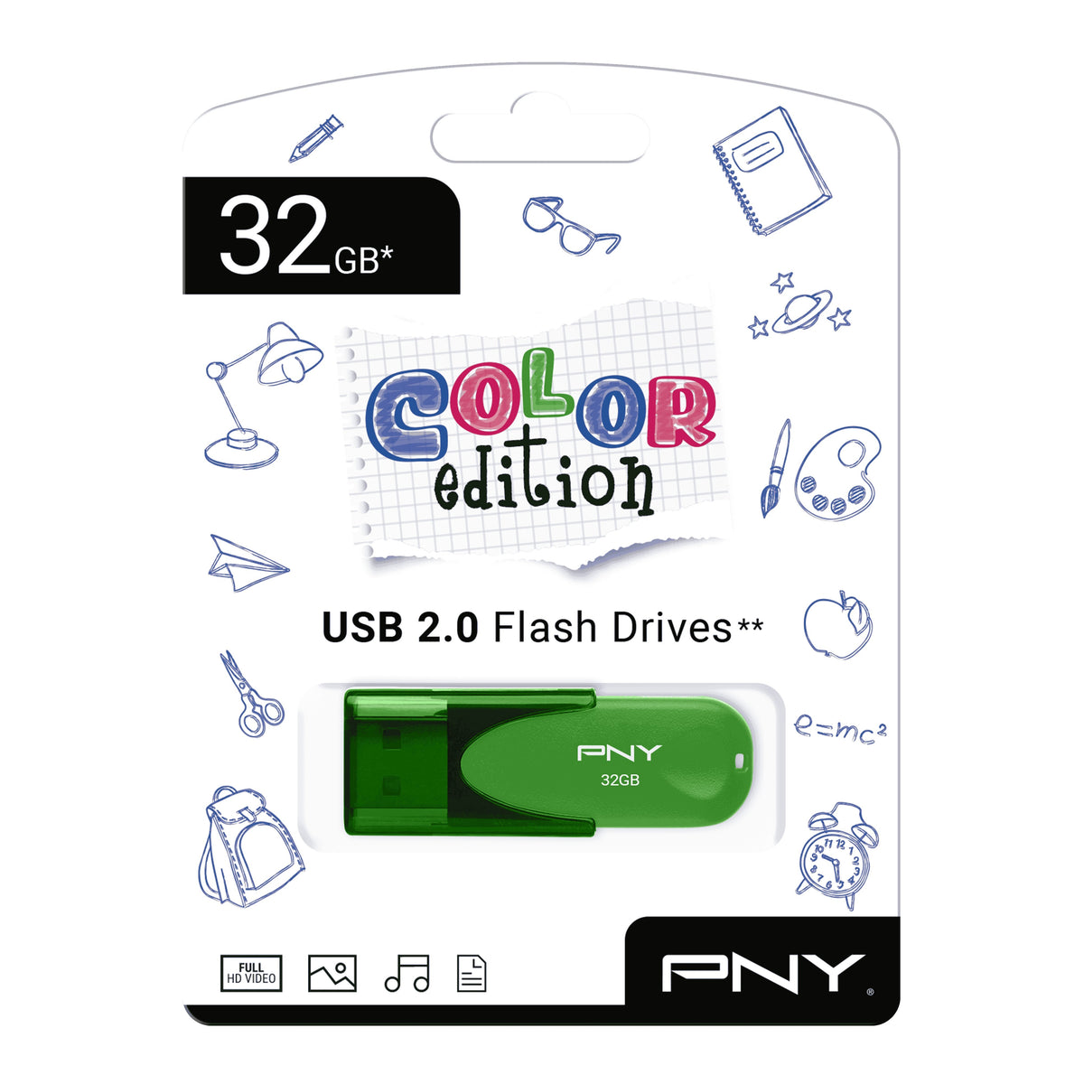 MEMORIA USB PNY 32GB EDICION VERDE USB 2.0