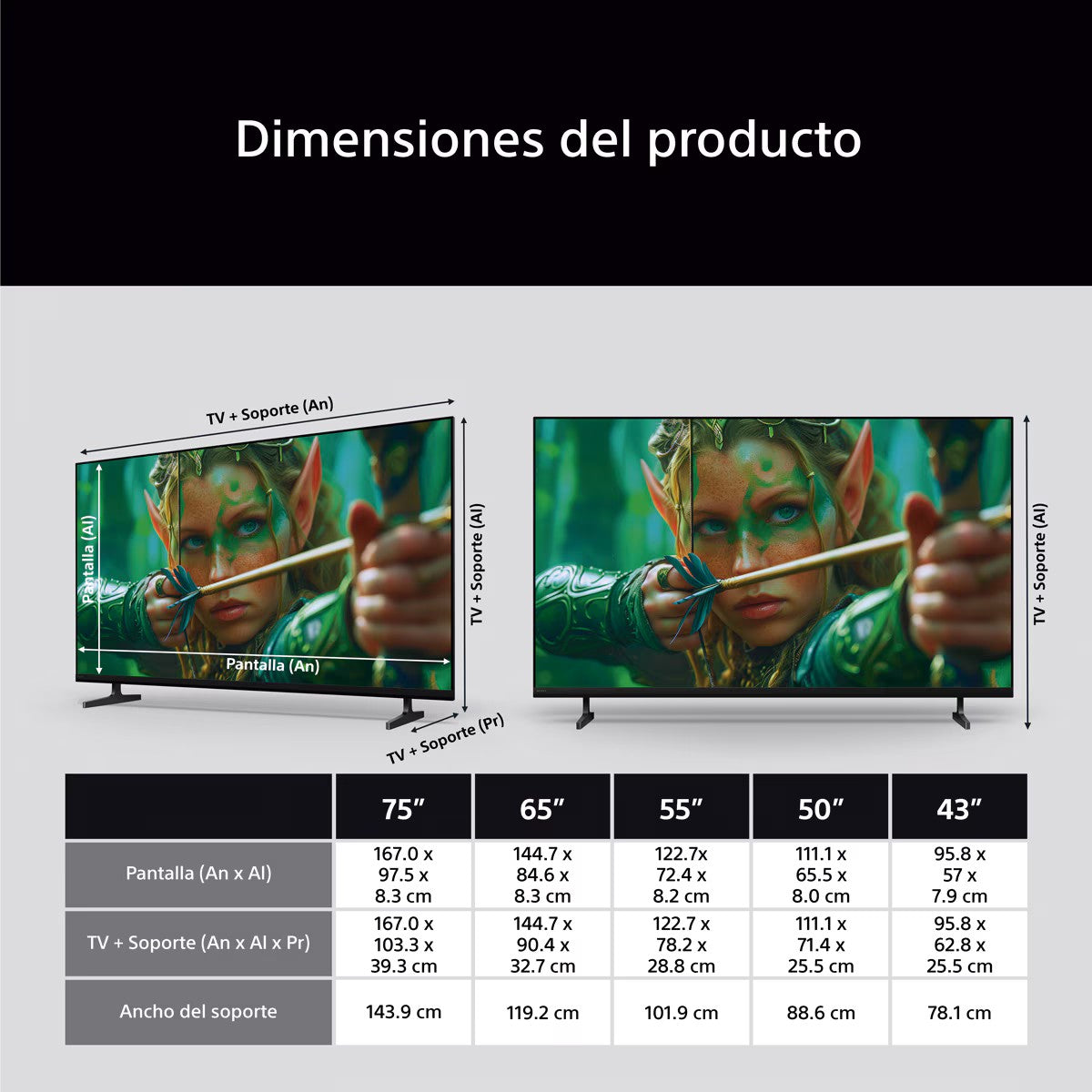 TV SONY 55" K55S25M2PB UHD X1 GOOGLETV HDR10