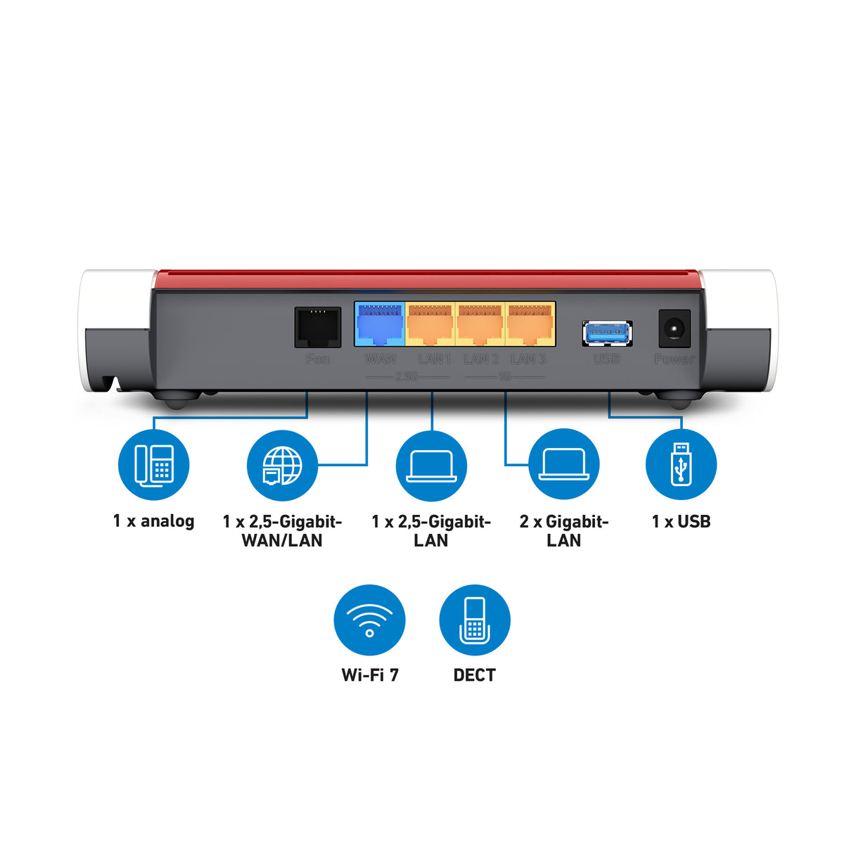 ROUTER FRITZ! BOX 4630 GIGABIT DOBLE BANDA WIFI 7