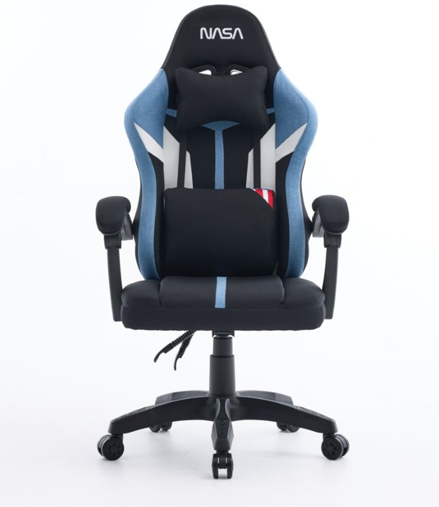 SILLA GAMING NASA SATURN PRO NEGRO AZUL CLARO