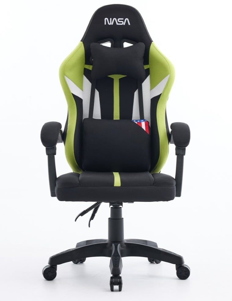 SILLA GAMING NASA SATURN PRO NEGRO VERDE