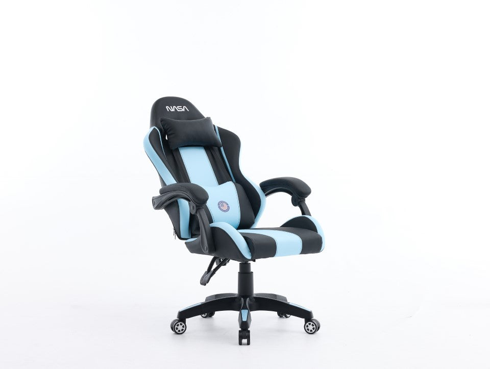 SILLA GAMING NASA SPIRIT NEGRO AZUL CLARO