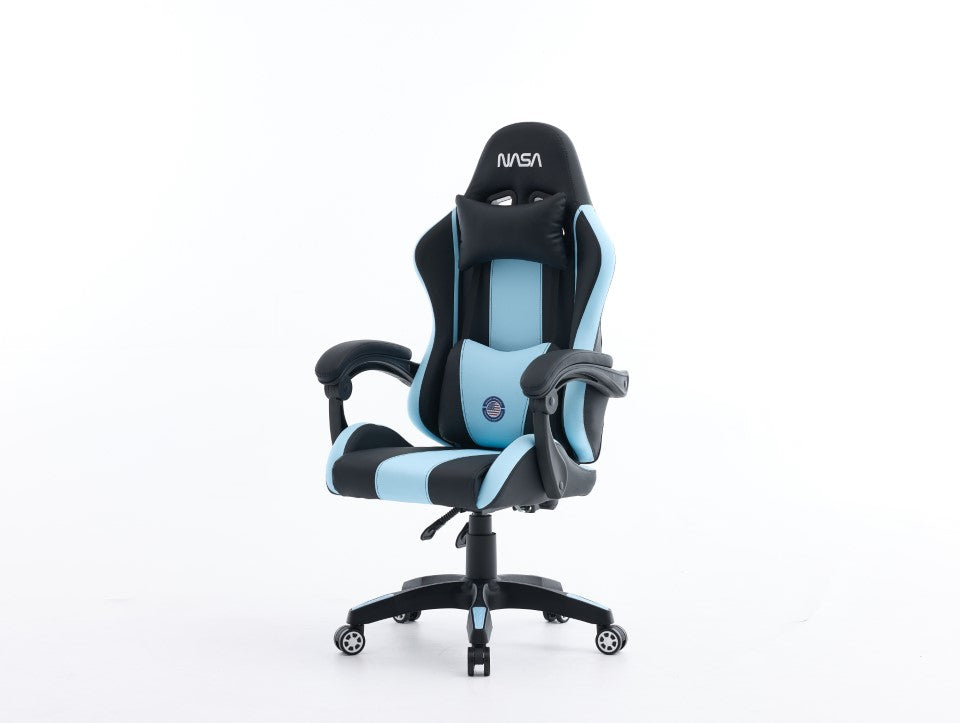 SILLA GAMING NASA SPIRIT NEGRO AZUL CLARO