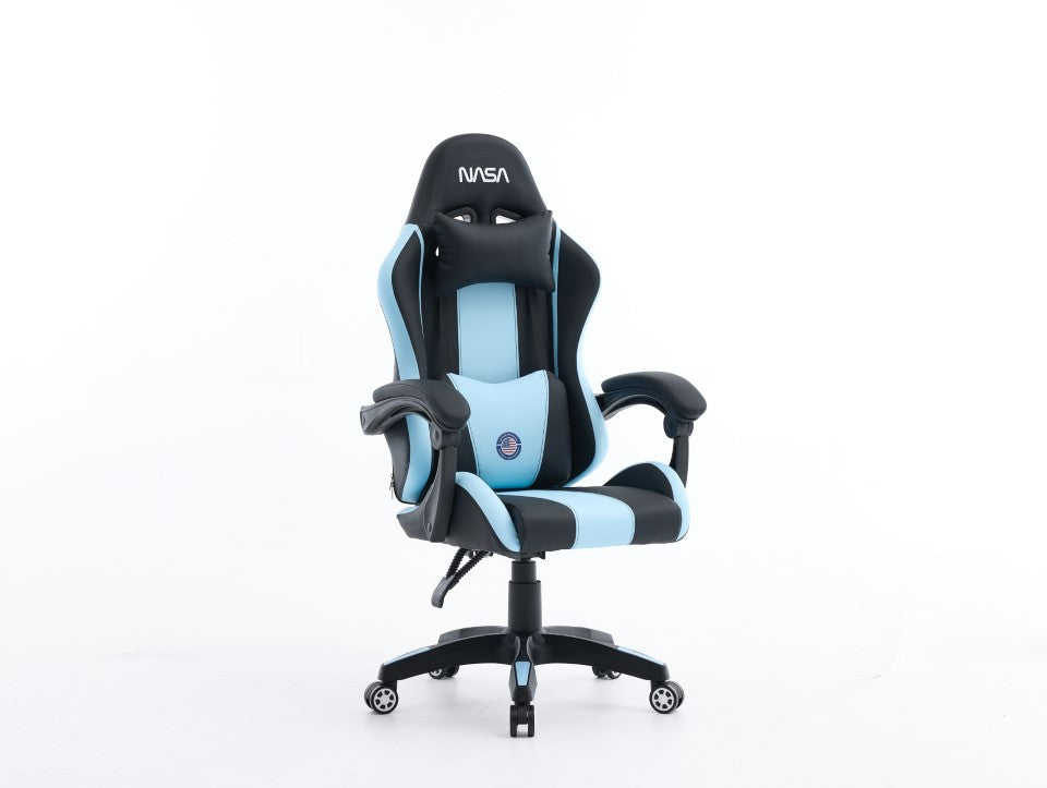 SILLA GAMING NASA SPIRIT NEGRO AZUL CLARO