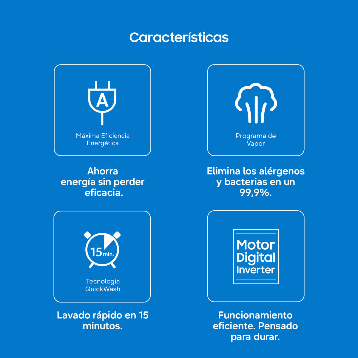 Samsung WW90FG3M05TW/EC – resumen de características