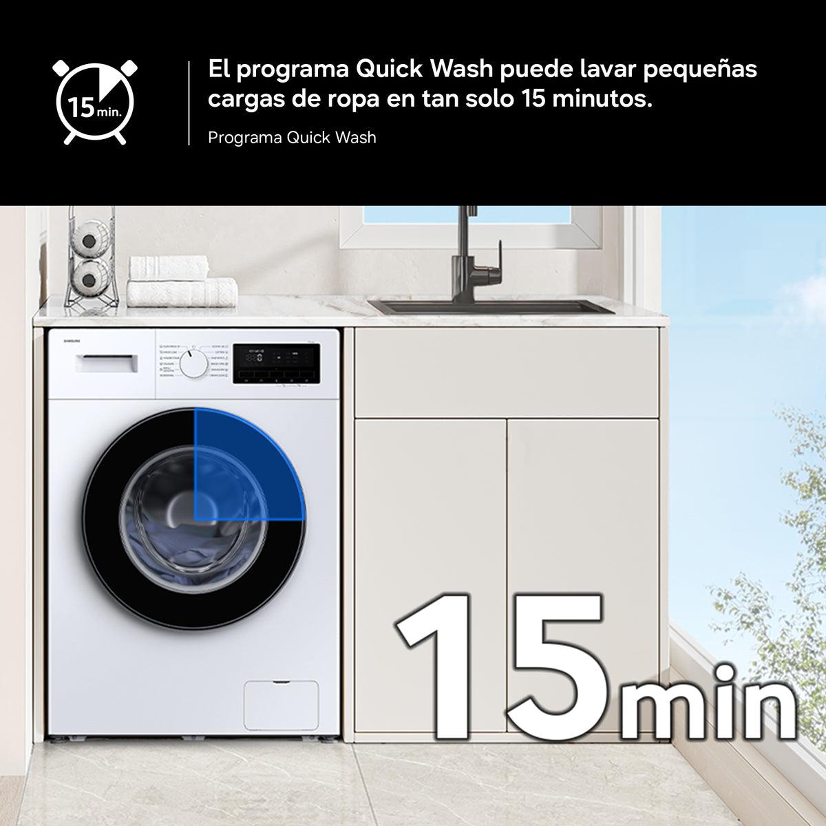 Samsung WW90FG3M05TW/EC – limpieza de tambor