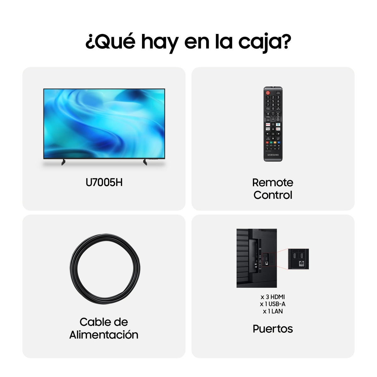 TV SAMSUNG 55" TU55U7005H CRYSTAL UHD SMART TV BT