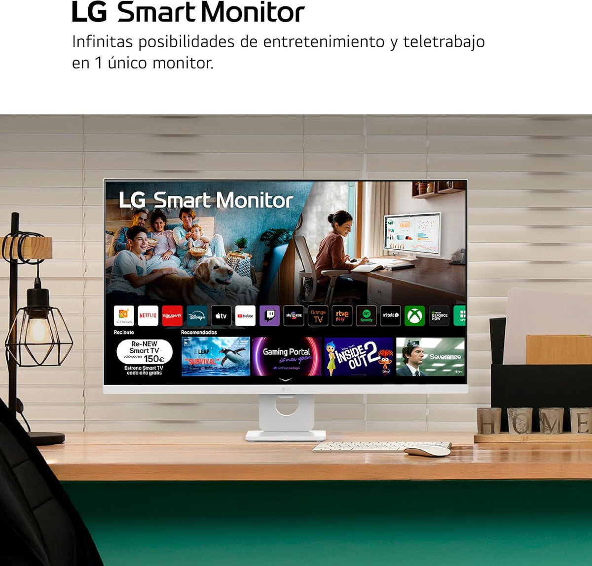MONITOR LG 32" 32U721SA W 4K UHD SMART MONITOR HDR