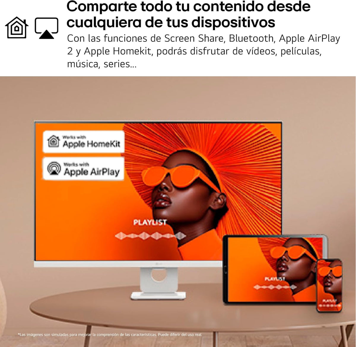 MONITOR LG 32" 32U721SA W 4K UHD SMART MONITOR HDR