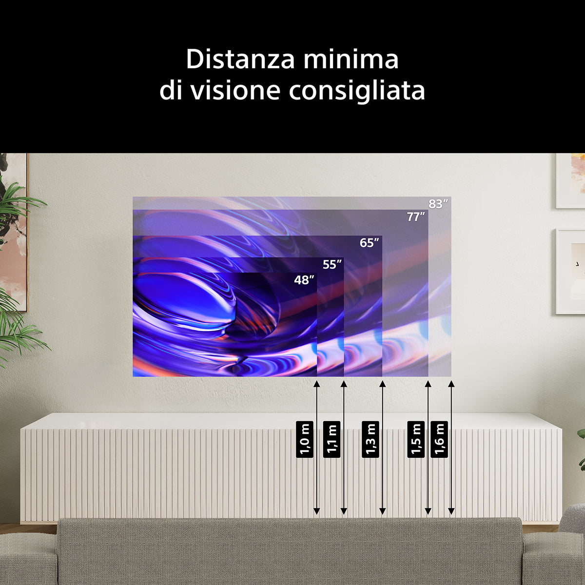 TV SONY 83" K83A65PB UHD OLED HDR XR GOOGLETV 120H