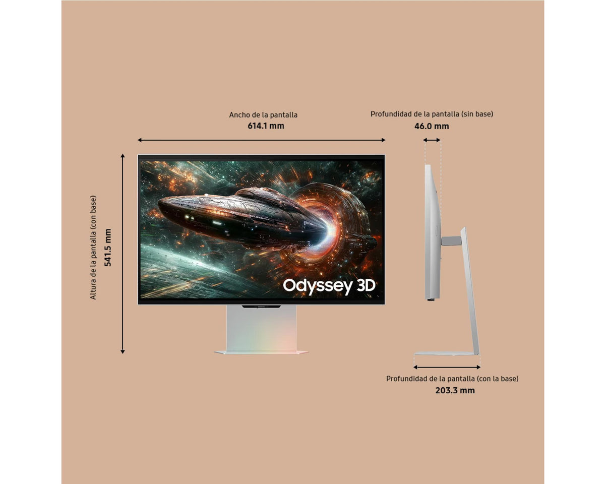 MONITOR SAMSUNG 27" LS27FG904XUXEN UHD 165HZ 3D