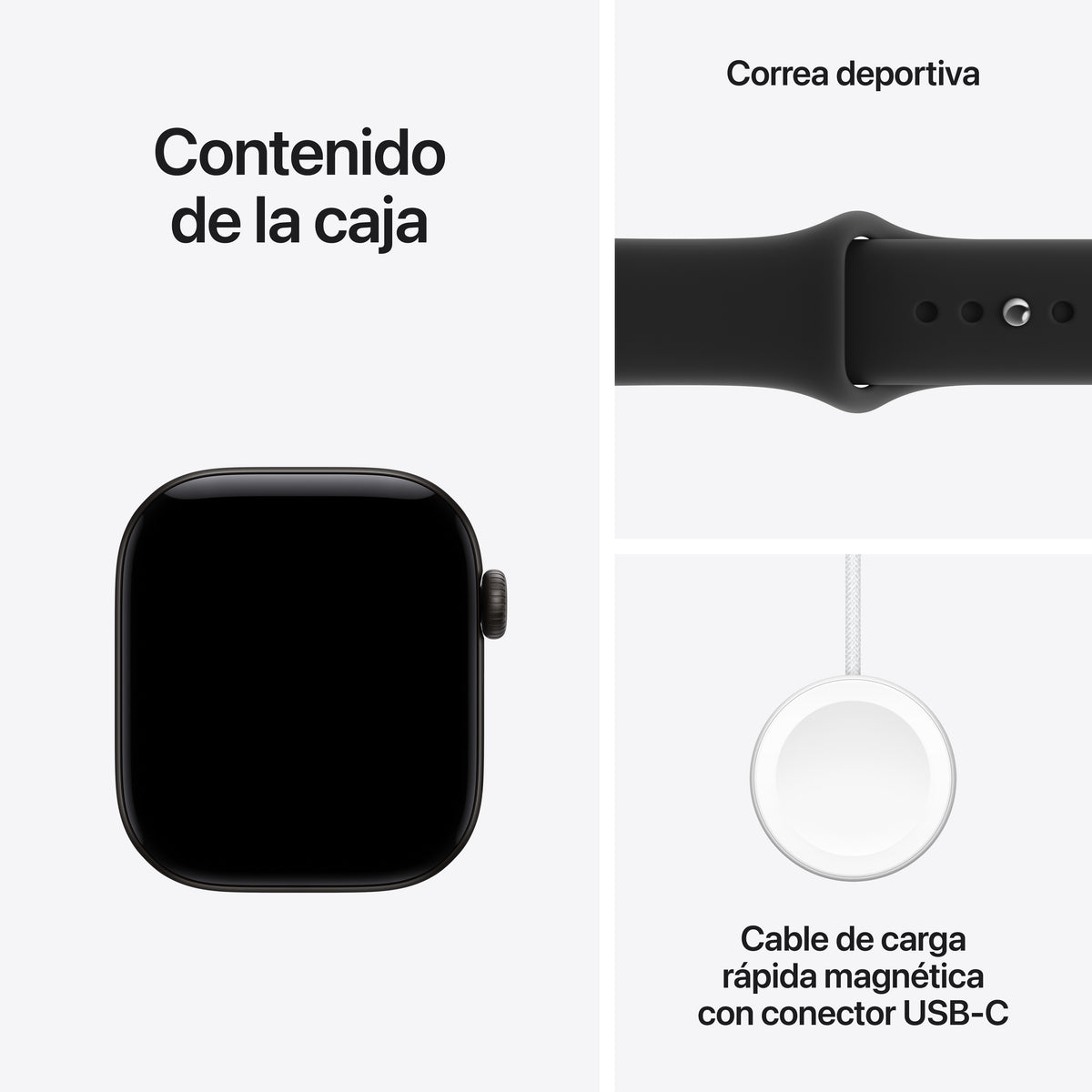 SMARTWATCH APPLE S12 GPS 42MM BLACK AL S/M