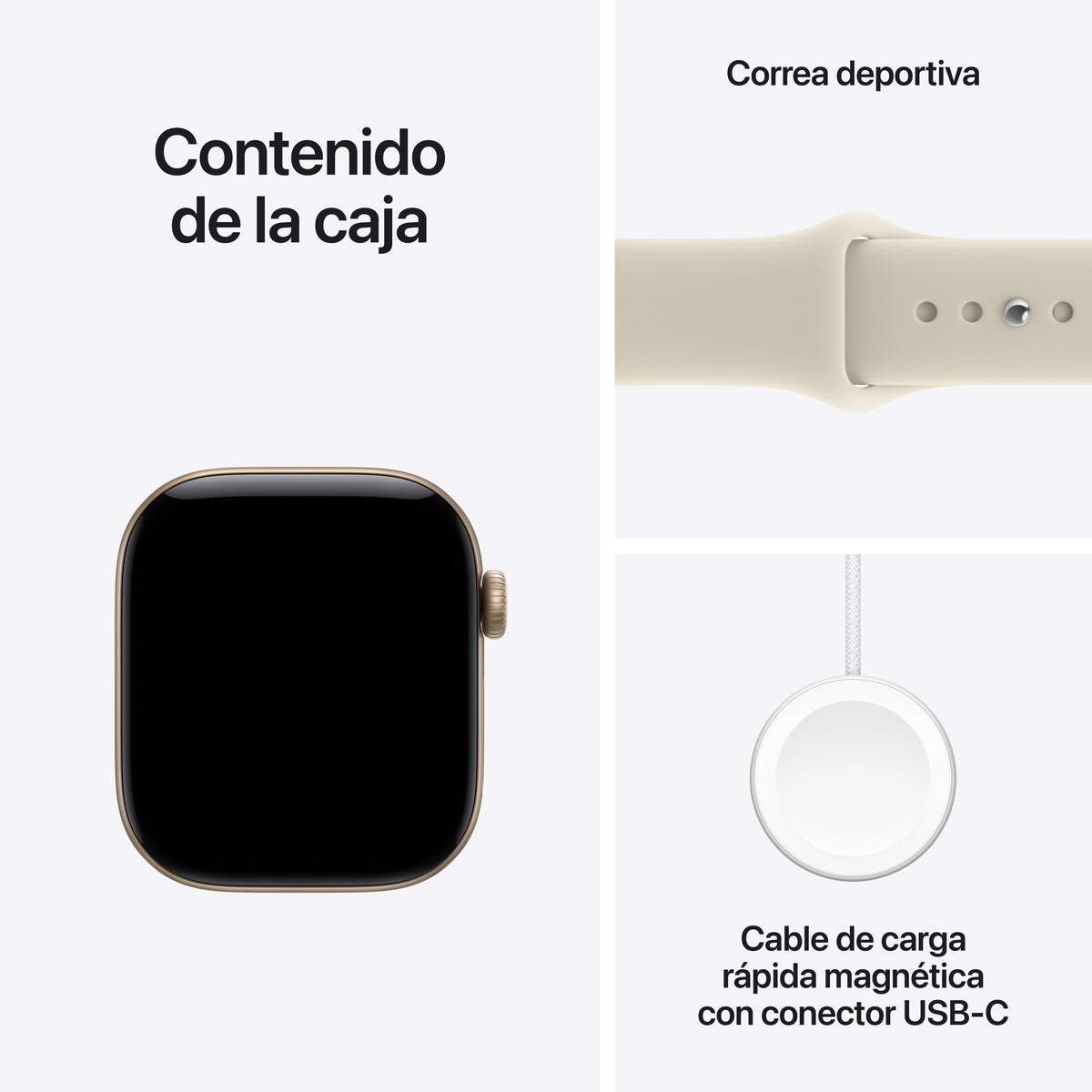 SMARTWATCH APPLE S12 GPS 42MM LIGHT GOLD AL S/M