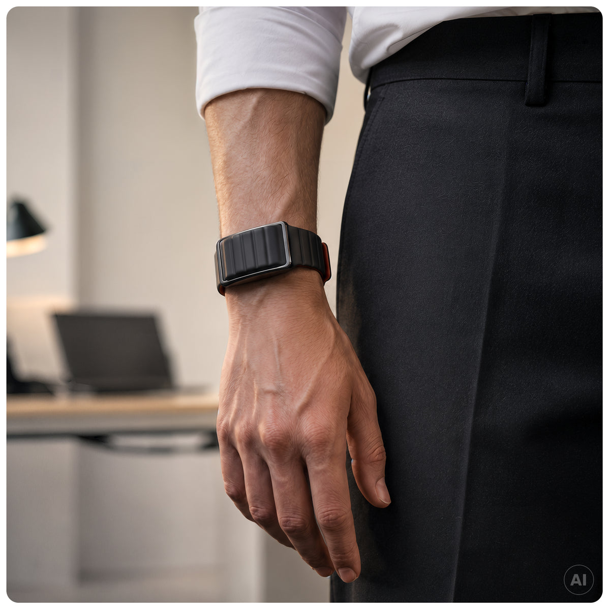 SMART BAND POLAR LOOP GEN2 BLK/CHE SIL S-M
